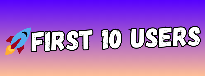 First10Users Banner